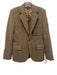 Ralph Lauren Blue Size 6 Brown & Multi Wool Houndstooth Flap Pocket Jacket Brown & Multi / 6