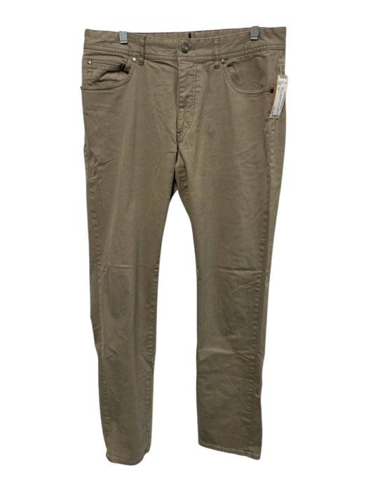 Johnnie O Size 33 Tan Cotton Blend Solid Khakis Men's Pants Tan / 33