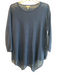 Joie Size XS Navy Linen Boat Neck Long Sleeve Semi Sheer Knit Top Navy / XS