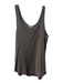 Standard James Perse Size 2 Brown Cotton Blend Scoop Neck Sleeveless Tank Top Brown / 2