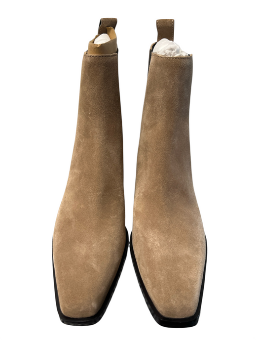 Rag & Bone Shoe Size 8.5 Brown Leather Pointed Square Toe Block Heel Booties Brown / 8.5