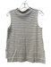 Madewell Size S Ivory & Black Cotton & Linen Halter Neck Sleeveless Top Ivory & Black / S