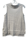 Madewell Size S Ivory & Black Cotton & Linen Halter Neck Sleeveless Top Ivory & Black / S