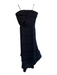 C/Meo Collective Size S Black Viscose Blend Strapless Fringe Detail Midi Dress Black / S