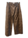 We The Free Size 28 Brown Viscose Blend Faux Leather High Rise 5 Pocket Pants Brown / 28