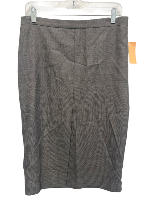 Max Mara Size Est L Black & Cream White Missing Fabric Tag Paneled Pencil Skirt Black & Cream White / Est L