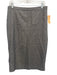 Max Mara Size Est L Black & Cream White Missing Fabric Tag Paneled Pencil Skirt Black & Cream White / Est L