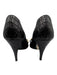 Chanel Shoe Size 39 Black Leather & Textile Chain Link Quilted Peep Toe Pumps Black / 39