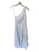 Lucca Size M White Cotton One Shoulder Side Zip Maxi Dress White / M