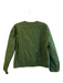 Sezane Size 40 Green Cotton Blend Round Neck Quilted Button Front Jacket Green / 40