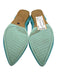 Rothy's Shoe Size 8 Aqua Blue textile upper Pump Pointed Almond Toe Flats Aqua Blue / 8