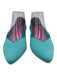 Rothy's Shoe Size 8 Aqua Blue textile upper Pump Pointed Almond Toe Flats Aqua Blue / 8