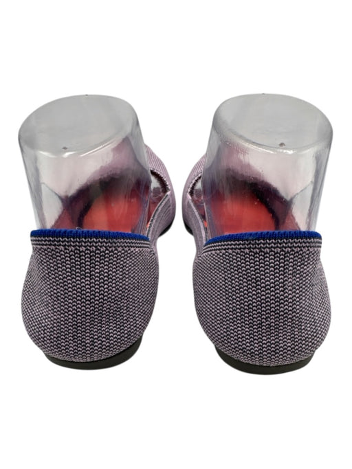 Rothy's Shoe Size 8 Purple & Navy Blue textile upper Pump Flats Purple & Navy Blue / 8