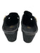 Papillio Birkenstock Shoe Size 38 Black Leather Upper Gold Tone Buckle Mules Black / 38