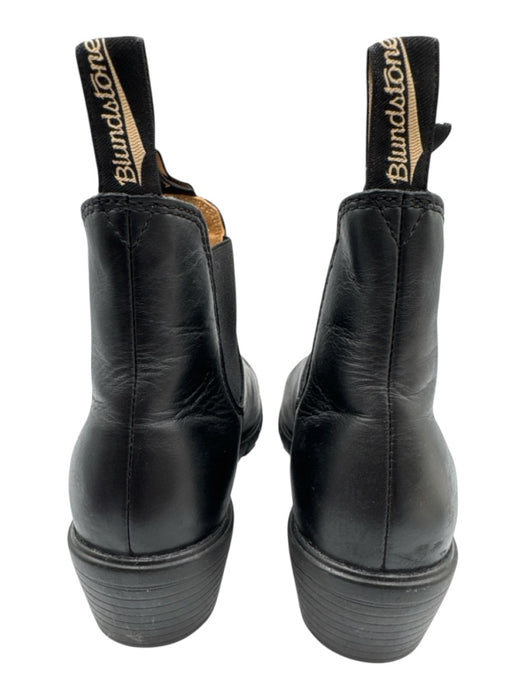 Blundstone Shoe Size 8 Black Leather Upper Pull Tabs Elastic Sides Chelsea Boots Black / 8