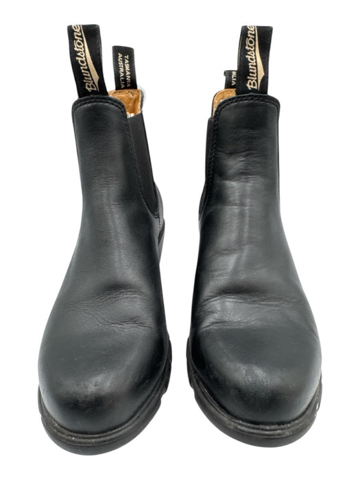 Blundstone Shoe Size 8 Black Leather Upper Pull Tabs Elastic Sides Chelsea Boots Black / 8