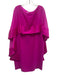Tom and Linda Platt Size 14 Magenta Pink No Fabric Tag Mesh Detail Cape Dress Magenta Pink / 14