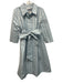 Lourdes Chavez Size Est L Light blue & white Silk Gingham 3/4 Sleeve Dress Light blue & white / Est L