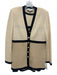 St. John Collection Size S Cream, Brown & Black No Fabric Tag Knit Skirt Set Cream, Brown & Black / S