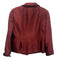 Nina Mclemore Size 10 Red & Black Silk Zig Zag Shoulder Pads Button Front Jacket Red & Black / 10