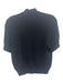 St. John Basics Size S Black No Fabric Tag Knit Mock Neck Ribbed Hem Top Black / S