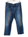 Madewell Size 31P Medium Wash Cotton & Elastane Mid Rise Straight Leg Jeans Medium Wash / 31P