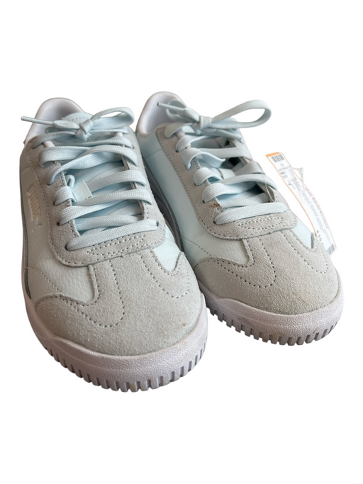 Puma Shoe Size 7 Green Leather & Rubber Lace Up Sneaker Athletic Shoes Green / 7