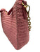 Prada Pink Raffia Crochet Chain Strap Shoulder Bag Pink / S