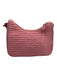 Prada Pink Raffia Crochet Chain Strap Shoulder Bag Pink / S