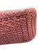 Prada Pink Raffia Crochet Chain Strap Shoulder Bag Pink / S