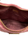 Prada Pink Raffia Crochet Chain Strap Shoulder Bag Pink / S