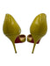 Christian Louboutin Shoe Size 37.5 Chartreuse Yellow Patent Leather Pumps Chartreuse Yellow / 37.5
