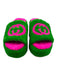 Gucci Shoe Size 38 Pink & Green shearling Leather Logo Platform Slide Sandals Pink & Green / 38