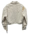 Alexander Wang Size L Cream & Red Cotton Twill Logo Patch Zip Bomber Jacket Cream & Red / L