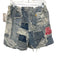 Gallery Dept. Size L Light & Medium Wash Cotton Blend Distressed Patches Shorts Light & Medium Wash / L