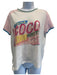 Chanel Size S White, Pink, Blue Cotton Graphic ringer tee Top White, Pink, Blue / S