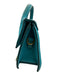 Jacquemus Turquoise Blue Leather Upper Magnetic Close Logo Rolled Handles Bag Turquoise Blue / XS