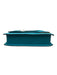 Jacquemus Turquoise Blue Leather Upper Magnetic Close Logo Rolled Handles Bag Turquoise Blue / XS