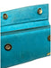 Jacquemus Turquoise Blue Leather Upper Magnetic Close Logo Rolled Handles Bag Turquoise Blue / XS