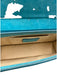 Jacquemus Turquoise Blue Leather Upper Magnetic Close Logo Rolled Handles Bag Turquoise Blue / XS