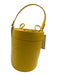 Dsquared Yellow Patent Leather Embossed Logo Chain Bucket Bag Yellow / S
