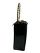 Chiara Boni Black Leather Glossy Rhinestone Magnetic Close Bag Black / S