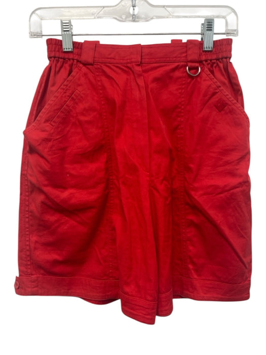 Christian Dior Sports Size Large Red Cotton Blend Elastic Waist High Rise Shorts Red / Large