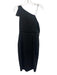 Talulah Size S Black Polyester Blend One Shoulder Spaghetti Strap Dress Black / S