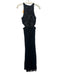 Adrianna Papell Size 4 Black Polyester Beaded & Sequined Cutout Sleeveless Gown Black / 4