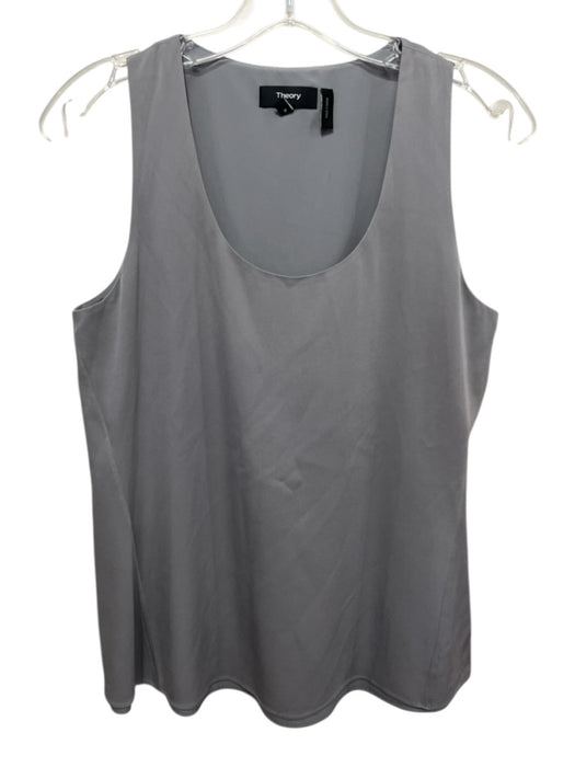 Theory Size S Gray Silk Sleeveless Top Gray / S