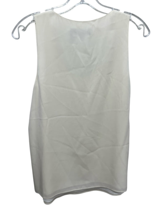 Theory Size S Ivory Silk Sleeveless Top Ivory / S