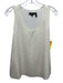 Theory Size S Ivory Silk Sleeveless Top Ivory / S