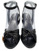 Michael Kors Collection Shoe Size 39 Black Leather Block Heel Sandals Black / 39