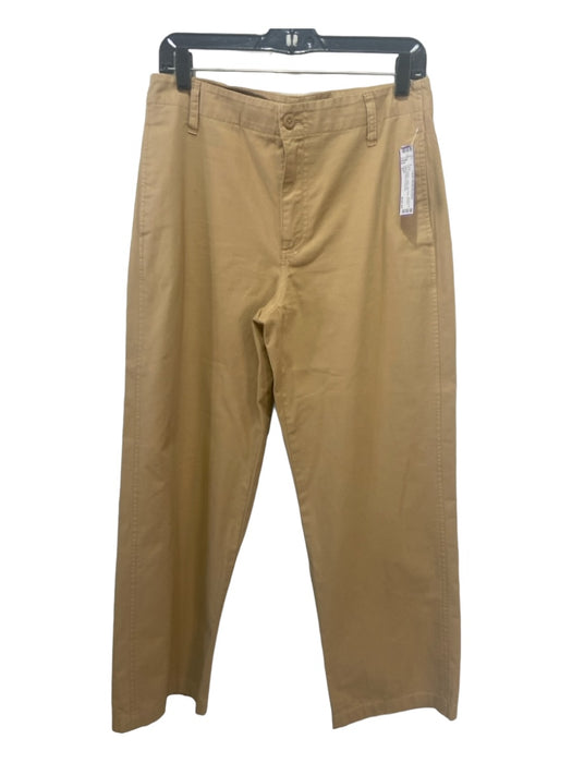 J Crew Size 27 Beige Cotton Mid Rise Straight Leg Pockets Pants Beige / 27